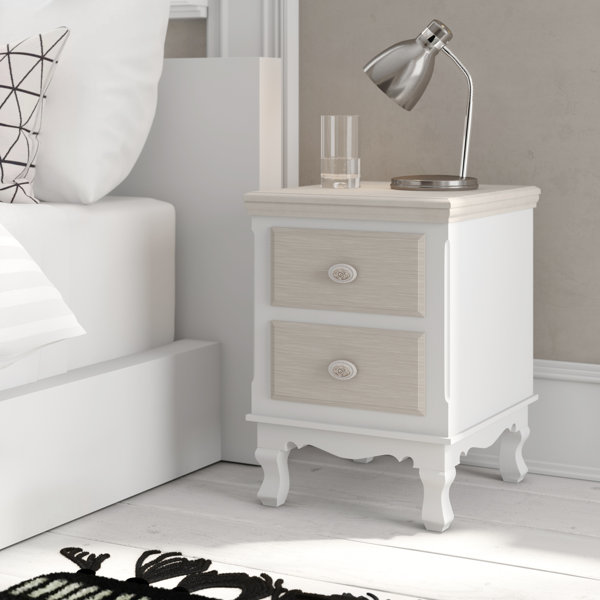 Grey shabby store chic bedside table